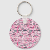 Brustkrebs - Überlebenschance Schlüsselanhänger (Vorderseite)