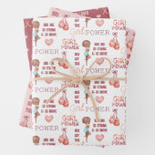 Brustkrebs-Umschlagpapier Geschenkpapier Set (Beispiel)