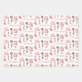 Brustkrebs-Umschlagpapier Geschenkpapier Set (Vorderseite)