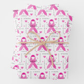 Brustkrebs-Umschlagpapier Geschenkpapier Set (Beispiel)