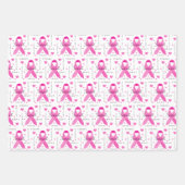 Brustkrebs-Umschlagpapier Geschenkpapier Set (Vorderseite)