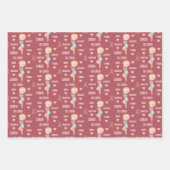 Brustkrebs-Umschlagpapier Geschenkpapier Set (Vorderseite 3)