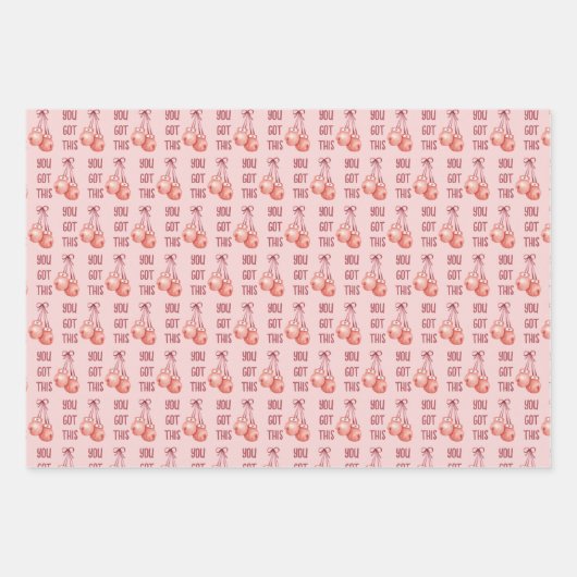 Brustkrebs-Umschlagpapier Geschenkpapier Set (Vorderseite 2)