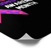 Brustkrebs und Gewalt Poster (Ecke)