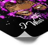 Brustkrebs und Gewalt Poster (Ecke)