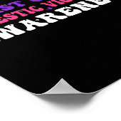 Brustkrebs und Gewalt Poster (Ecke)