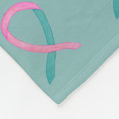 Brustkrebs und Ovarialkarzinom Aufklärungsschuppen Fleecedecke (Ecke)