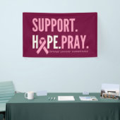 Brustkrebs unterstützen Hoffnung beten Banner Groß (Messeveranstaltung)