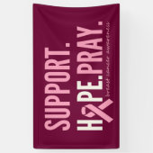 Brustkrebs unterstützen Hoffnung beten Banner Groß (Vertikal)