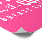 Brustkrebs-unterstützende Heilung Poster Prints (Ecke)