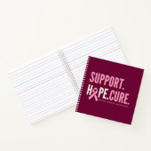 Brustkrebs-unterstützende Hoffnung, Notizbuch-Jour Notizblock (Innenseite)