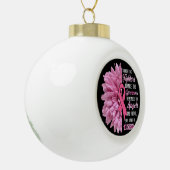 Brustkrebs unterstützt das Geschenk der Kämpfer fü Keramik Kugel-Ornament (Links)