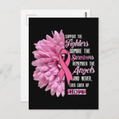 Brustkrebs unterstützt das Geschenk der Kämpfer fü Postkarte (Vorne/Hinten)