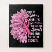 Brustkrebs unterstützt das Geschenk der Kämpfer fü Puzzle (Vertikal)