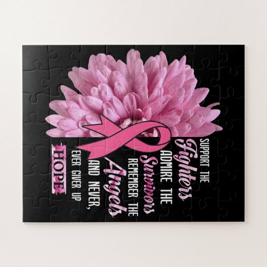 Brustkrebs unterstützt das Geschenk der Kämpfer fü Puzzle (Horizontal)