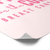Brustkrebs unterstützt die Heilung von rosa Plakat (Ecke)