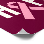 Brustkrebs-Unterstützung Hoffnung heilen Poster Pr (Ecke)