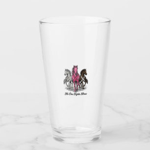 Brustkrebs-Unterstützung Pferd Vektor-Shirt-Design Glas