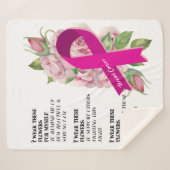 Brustkrebs-Unterstützung Sensibilisierungskampagne Sherpadecke (Vorderseite (Horizontal))