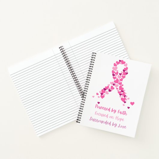 Brustkrebs-UnterstützungsNotebook Notizblock (Innenseite)