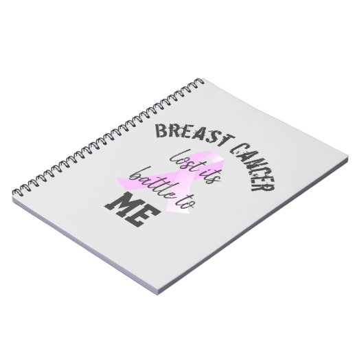 Brustkrebs verlor seine Schlacht an mich | Überleb Notizblock (Linke Seite)