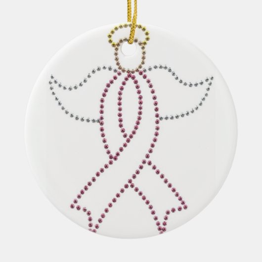 Brustkrebs-Verzierung Keramikornament (Vorne)