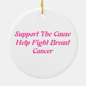 Brustkrebs-Verzierung Keramikornament (Hinten)