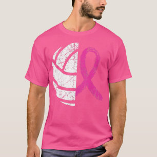 Brustkrebs-Volleyball-Rosa-Band-Bewusstseins-Kos T-Shirt
