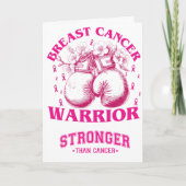 Brustkrebs-Warnkarte Karte (Vorderseite)