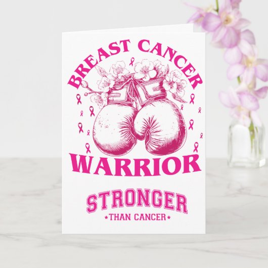 Brustkrebs-Warnkarte Karte (Orchidee)