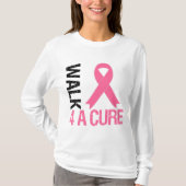 Brustkrebs-Weg für eine Heilung T-Shirt (Vorderseite)