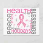 Brustkrebs Weihnachten 4 Feiertage Schneeflocken (Vorderseite)