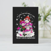 Brustkrebs Weihnachten Karte (Stehend Vorderseite)