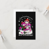 Brustkrebs Weihnachten Karte (Vorderseite/Rückseite Beispiel)