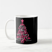 Brustkrebs Weihnachtsbaum Pink Ribbon Kampf Awa Kaffeetasse (Links)