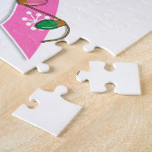 Brustkrebs Weihnachtsleuchten Band Puzzle (Seite)