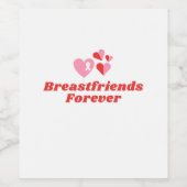 Brustkrebs Weinetikett (Einzelnes Label)