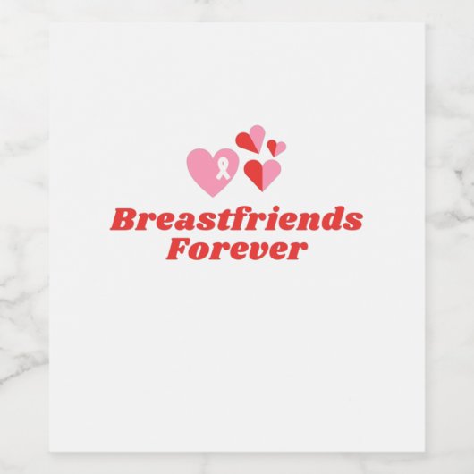 Brustkrebs Weinetikett (Einzelnes Label)