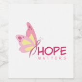 Brustkrebs Weinetikett (Einzelnes Label)