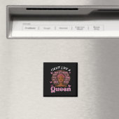Brustkrebs wie Queen Afro Survivor Aware Magnet (In Situ (Geschirrspüler))