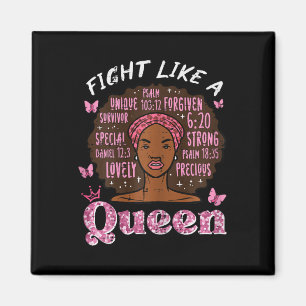 Brustkrebs wie Queen Afro Survivor Aware Magnet