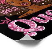 Brustkrebs wie Queen Afro Survivor Aware Poster (Ecke)