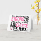 Brustkrebs wie stark wir sind karte (Gelbe Blume)