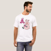 Brustkrebs wird Schwein überleben T-Shirt (Vorne ganz)