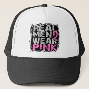 Brustkrebs-wirkliches Herrenbekleidung-Rosa Truckerkappe