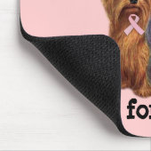 Brustkrebs Yorkshires Terrier Mousepad (Ecke)