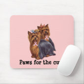 Brustkrebs Yorkshires Terrier Mousepad (Mit Mouse)
