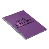 Brustkrebs-Zeitschrift Notizblock (Rechte Seite)