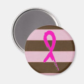 Brustkrebsband Magnet (Vorderseite/Rückseite)