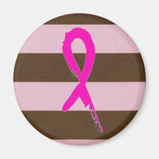 Brustkrebsband Magnet (Vorne)
